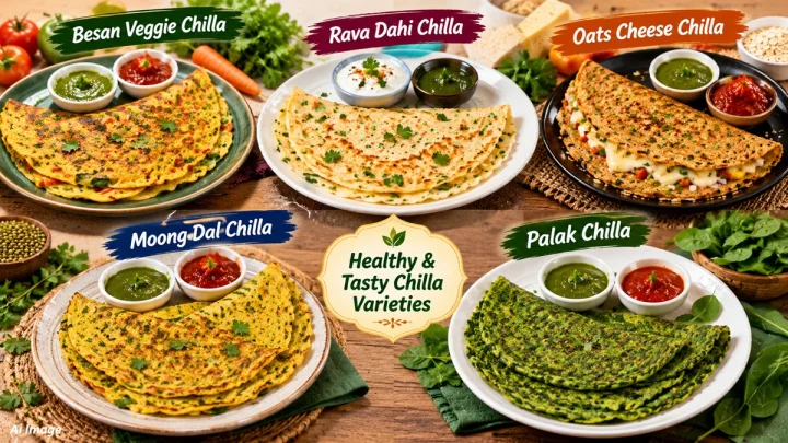 मुलांसाठी रोज टिफिन करिता फक्त १० ते १५ मिनिटांत बनवा हे ५ स्वादिष्ट चिल्ले