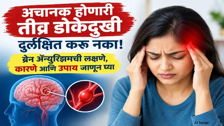 अचानक होणारी तीव्र डोकेदुखी दुर्लक्षित करू नका! ब्रेन ॲन्युरिझमची लक्षणे, कारणे आणि उपाय जाणून घ्या