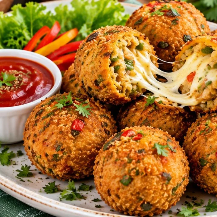 Soya-Chickpea Cheesy Balls