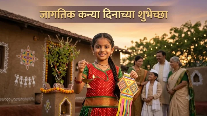 Daughters Day 2026 wishes : जागतिक कन्या दिन शुभेच्छा मराठी