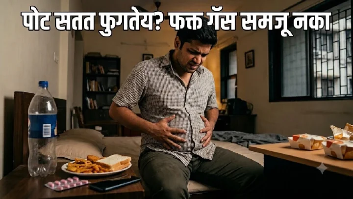पोट सतत फुगतेय? फक्त गॅस समजू नका; या सवयी तपासा