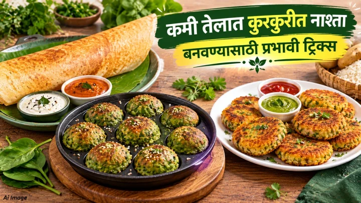 कमी तेलात घरच्या घरी कुरकुरीत नाश्ता बनवायचा? ही ट्रिक वापरा