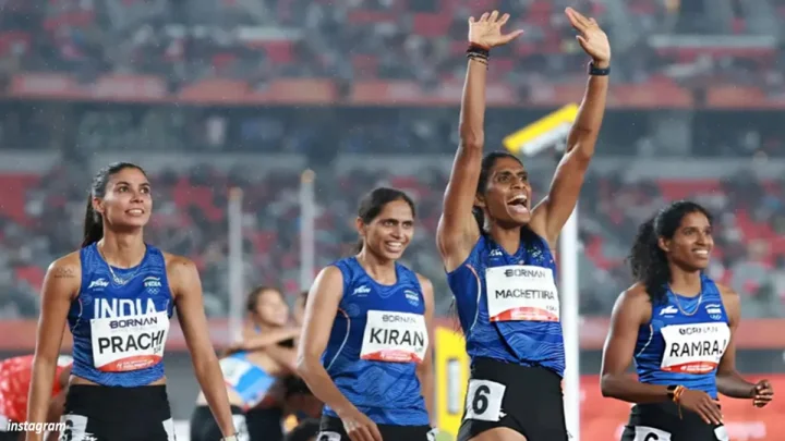 भारतीय महिला संघाने ४x४०० मीटर रिलेमध्ये आपले सहावे सुवर्णपदक जिंकून इतिहास रचला