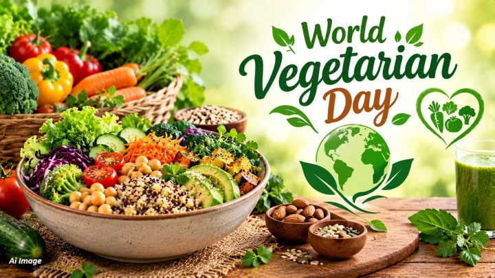World Vegetarian Day 2026 जागतिक शाकाहारी दिनानिमित्त शाकाहारी खाण्याचे आश्चर्यकारक फायदे जाणून घ्या