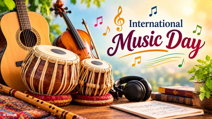 International Music Day 2026 : आंतरराष्ट्रीय संगीत दिन; मानवी जीवनात संगीताचे असलेले महत्त्व