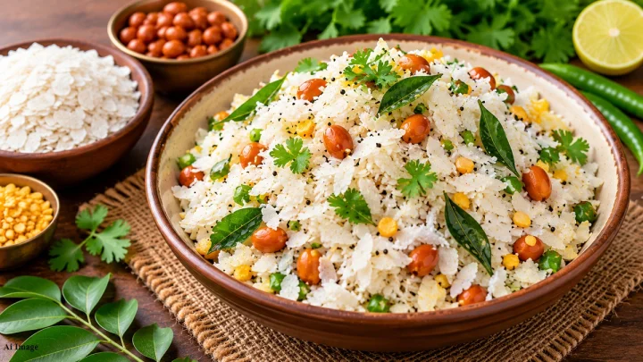 ''दडपे पोहे'' अतिशय चवदार आणि पारंपरिक महाराष्ट्रीयन नाश्ता Dadpe Pohe Recipe