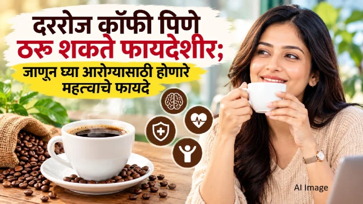 दररोज कॉफी पिणे ठरू शकते फायदेशीर; जाणून घ्या आरोग्यासाठी होणारे महत्त्वाचे फायदे