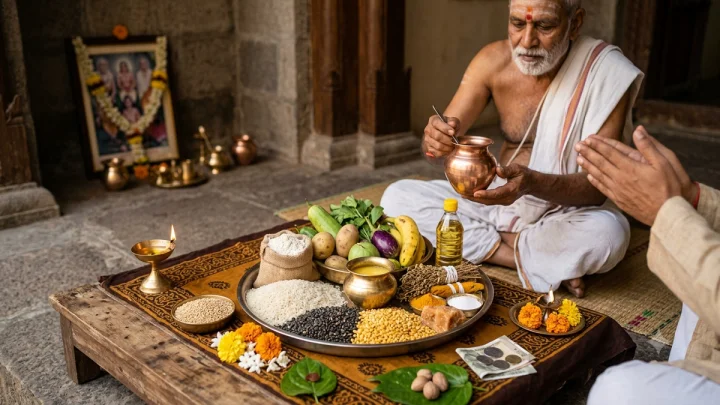 श्राद्धातील 'शिधा' म्हणजे काय? कोणाला, कधी आणि नेमकं काय दान करायचं? योग्य पद्धत जाणून घ्या