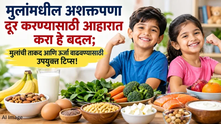 मुलांमधील अशक्तपणा दूर करण्यासाठी आहारात करा हे बदल; मुलांची ताकद आणि ऊर्जा वाढवण्यासाठी उपयुक्त टिप्स!