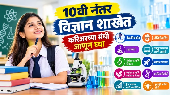 १०वीनंतर विज्ञान शाखा निवडायची आहे? जाणून घ्या करिअरच्या उत्तम संधी आणि भविष्याची दिशा!