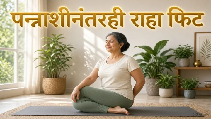 वयाची पन्नाशी ओलांडली तरी राहा फिट आणि निरोगी; दररोज करा ही सोपी योगासने!