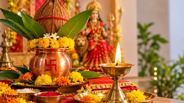 शारदीय नवरात्रि 2026: नवरात्रीत घटा जवळ अखंड दिवा लावत असाल, तर या गोष्टींची काळजी घ्या