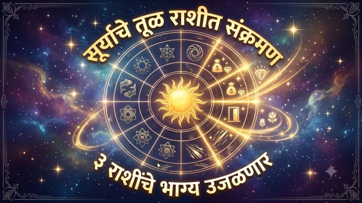 १७ ऑक्टोबर रोजी सूर्याची तूळ राशीत वाटचाल: पुढील महिन्यात या ३ राशींना होणार मोठा आर्थिक लाभ