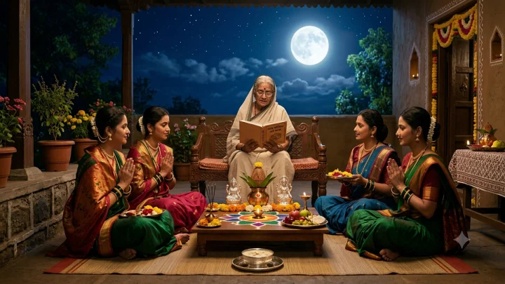 Sharad Purnima Katha शरद पौर्णिमा का साजरी केली जाते? पवित्र व्रत कथा वाचा