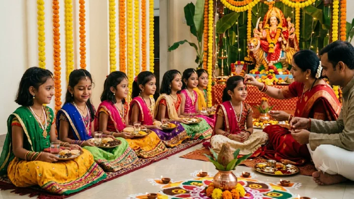 अष्टमी आणि नवमीला 'कन्या पूजन' का केले जाते? या परंपरेमागील अर्थ आणि महत्त्व जाणून घ्या