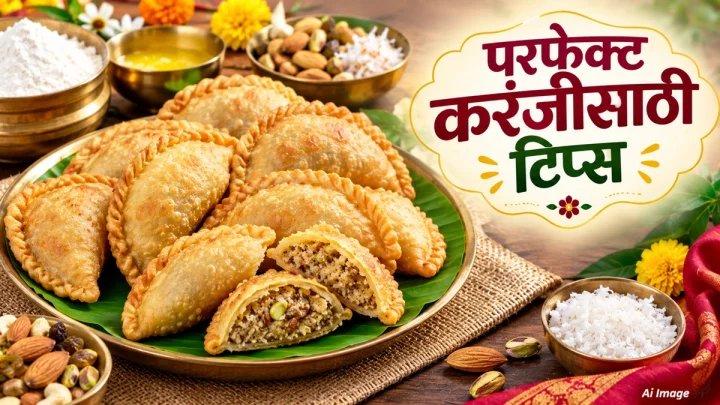 करंजी फुटते किंवा सारण बाहेर येते? परफेक्ट करंजीसाठी टिप्स