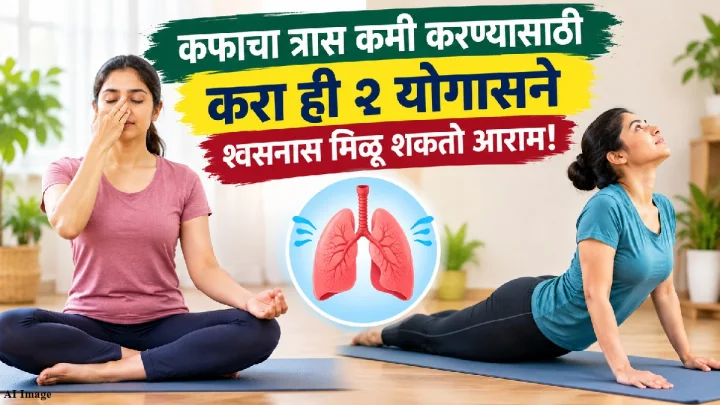 कफाचा त्रास कमी करण्यासाठी करा ही २ योगासने; श्वसनास मिळू शकतो आराम!