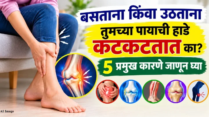 बसताना किंवा उठताना पायांची हाडे कटकटतात का? जाणून घ्या ५ प्रमुख कारणे!