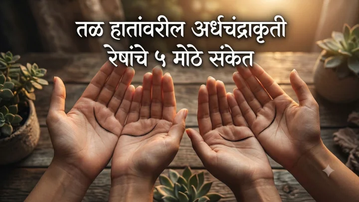 तुमचे दोन्ही तळहात जोडल्यावर अर्धचंद्र बनतो का? जाणून घ्या याचे ५ महत्त्वाचे अर्थ!