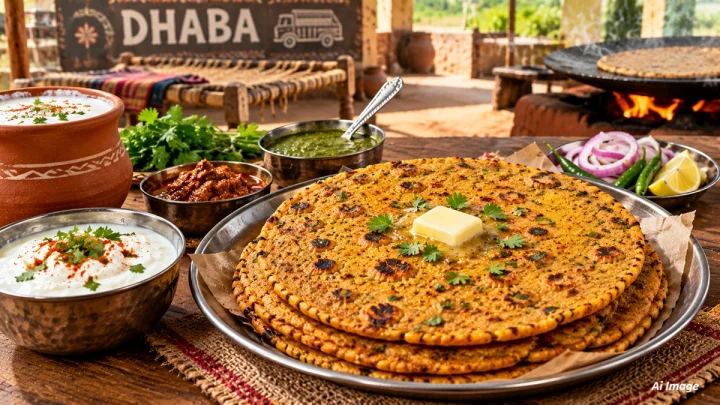 ढाबा स्टाईल कुरकुरीत मिस्सी रोटी घरीच बनवण्यासाठीची सोपी रेसिपी Dhaba style Missi Roti