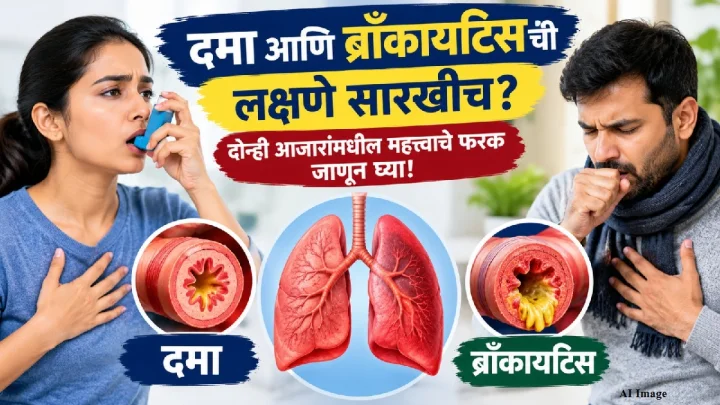 दमा आणि ब्राँकायटिसची लक्षणे सारखीच? दोन्ही आजारांमधील महत्त्वाचे फरक जाणून घ्या