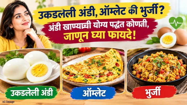 उकडलेली अंडी, ऑम्लेट की भुर्जी? अंडी खाण्याची योग्य पद्धत कोणती, जाणून घ्या फायदे!