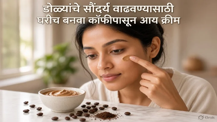 डोळ्यांचे सौंदर्य वाढवण्यासाठी घरीच बनवा कॉफीपासून आय क्रीम; डार्क सर्कल्ससाठीही होऊ शकते मदत