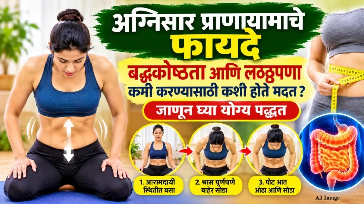 अग्निसार प्राणायामाचे फायदे: बद्धकोष्ठता आणि लठ्ठपणा कमी करण्यासाठी कशी होते मदत? जाणून घ्या योग्य पद्धत