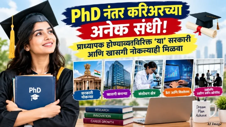 PhD नंतर करिअरच्या अनेक संधी! प्राध्यापक होण्याव्यतिरिक्त ‘या’ सरकारी आणि खासगी नोकऱ्याही मिळवा