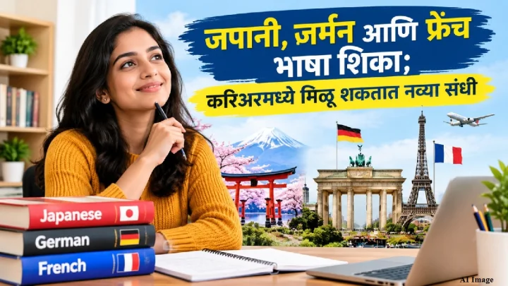 जपानी, जर्मन आणि फ्रेंच यांसारख्या भाषा शिकल्यास, तुम्हाला करिअरच्या नवीन संधी मिळू शकतात जपानी, जर्मन आणि फ्रेंच यांसारख्या भाषा शिकल्यास, तुम्हाला करिअरच्या नवीन संधी मिळू शकतात