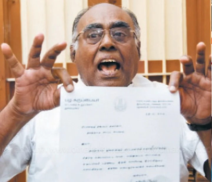 பழ.கருப்பையா ராஜினாமா ஏற்பு; துறைமுகம் தொகுதி காலியான தொகுதியாக அறிவிப்பு