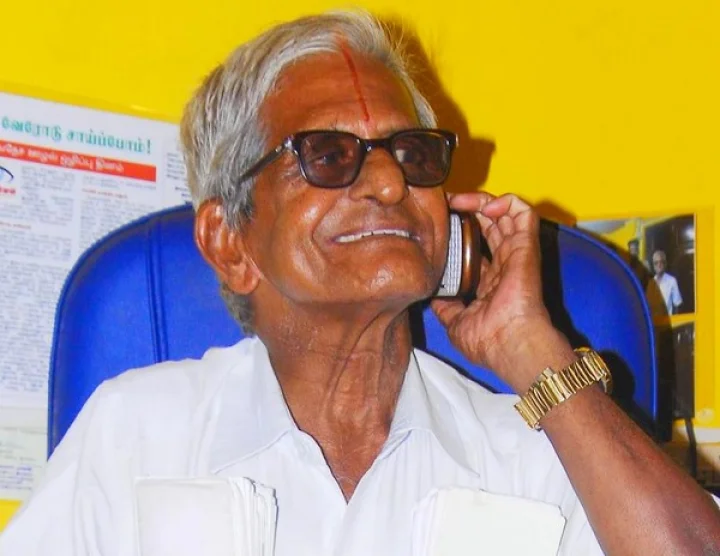 மேல்மருவத்தூரில் விதிகளை மீறி பேனர்கள் - புகார் கொடுத்த டிராபிக் ராமசாமி மீது தாக்குதல்