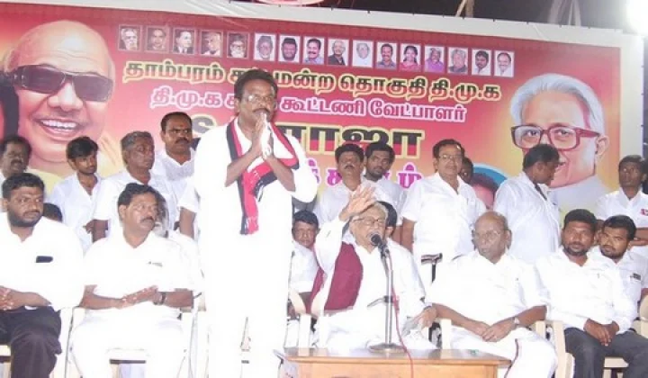 திமுக வேட்பாளர் பிரச்சாரத்தால் குடிசை எரிந்து சாம்பல்