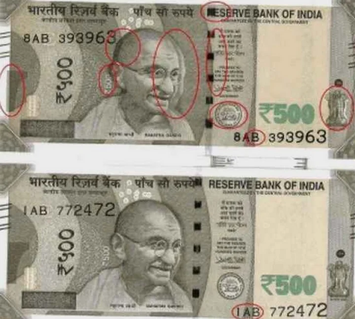 500ના બે પ્રકારના નોટ