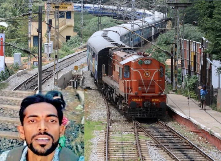மனைவியின் கண் எதிரிலேயே ரயிலில் பாய்ந்த கணவன்..