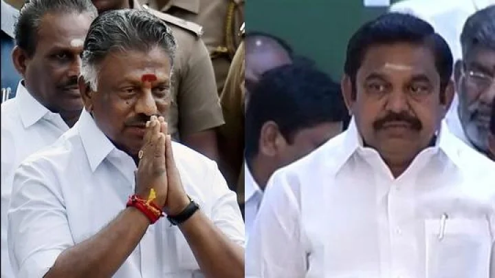 जयललितांच्या ADMKवर वर्चस्व मिळवण्यासाठी पलानीसामी आणि पनीरसेल्वम समर्थकांमध्ये फ्री स्टाईल