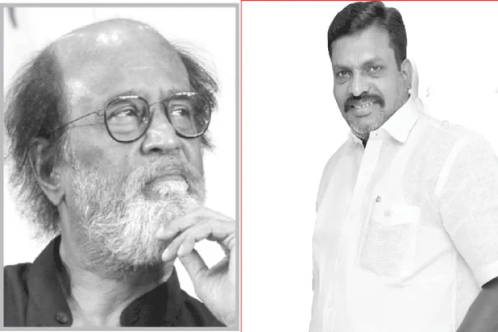 ரஜினிக்கு கொம்புசீவி முடங்க வைத்துவிடுவார் திருமாவளவன். திமுக குற்றச்சாட்டு