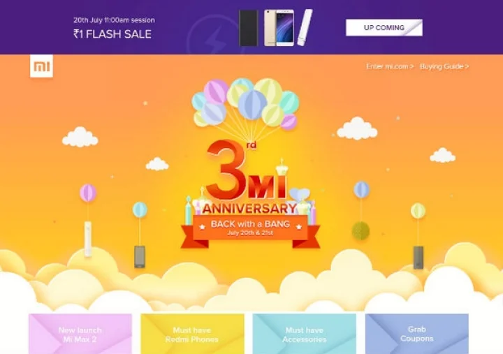 ரெட்மி 4A ரூ.1-க்கு பிளாஷ் விற்பனையில்... சியோமி நிறுவனம் இரண்டு நாள் அசத்தல் ஆஃபர்!!