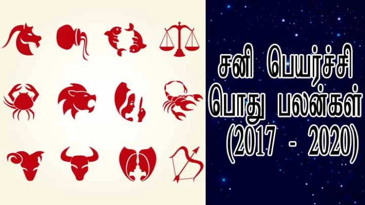 சனி பெயர்ச்சி பொதுபலன்கள் (2017-2020)