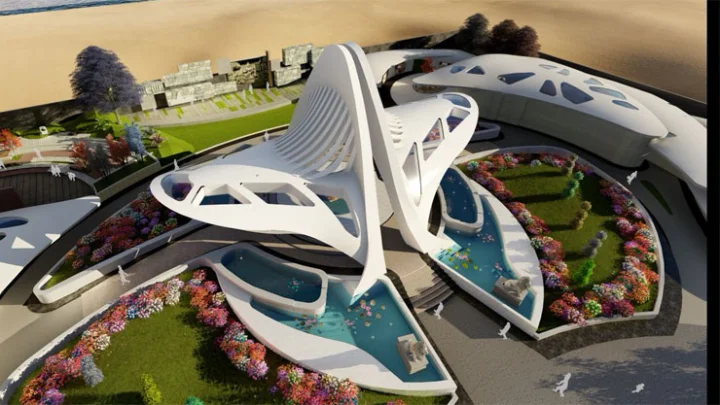 ஃபீனிக்ஸ் பறவை வடிவில் ஜெயலலிதா நினைவு மண்டபம்