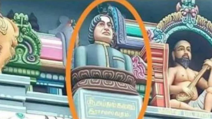 ராமேஸ்வரம் கோவில் மண்டபத்தில் டாக்டர் அப்துல் கலாம் சிலை!