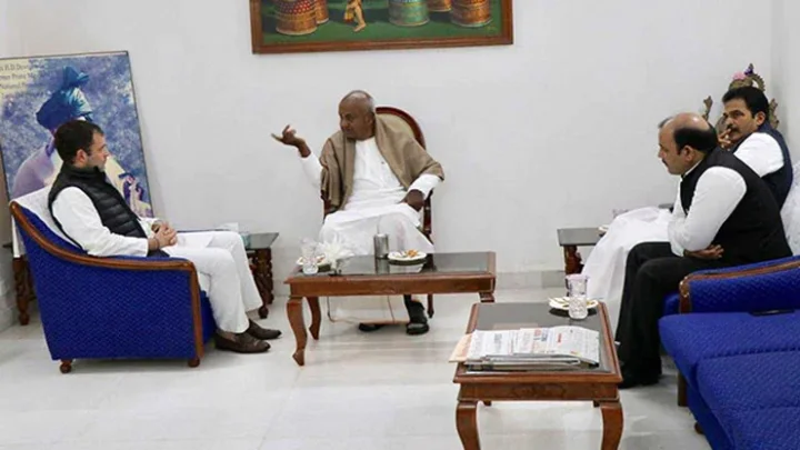 ராகுல்காந்தி-தேவகவுடா அவசர ஆலோசனை: காங்-மதஜ கூட்டணியில் திடீர் விரிசல்