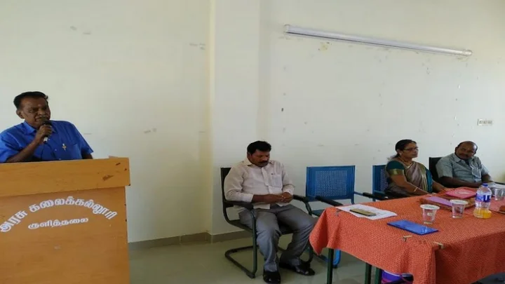 அண்ணா இருக்கை சிறப்புச் சொற்பொழிவு நிகழ்ச்சியில் மேலை பழநியப்பன் பேச்சு