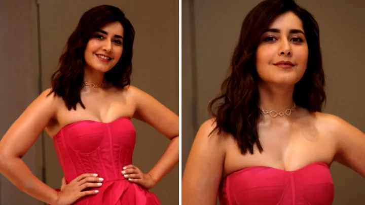 5 அடி ஸ்ட்ராபெரி பழம்...! அழகிய லுக்கில் ஆளை கவுக்கும் ராஷி கண்ணா...!