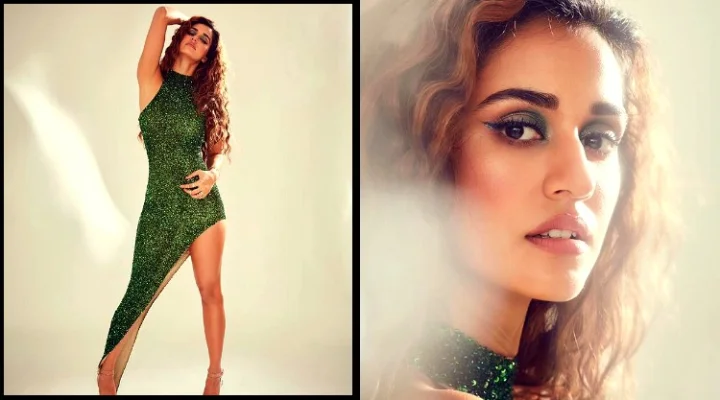 க்ளிட்டர் உடையில் கிளு கிளுப்பான போட்டோ ஷூட் நடத்திய திஷா பதானி!