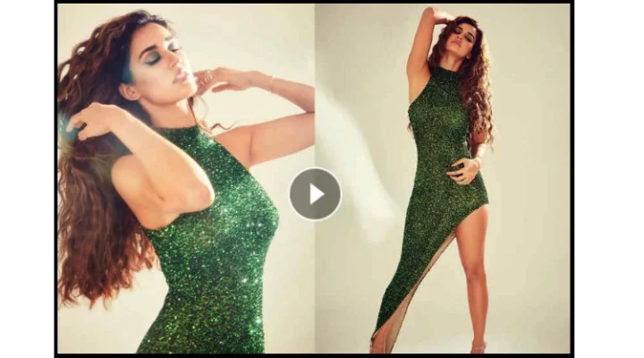 க்ளிட்டர் உடையில் கிளு கிளுப்பான போட்டோ ஷூட் நடத்திய திஷா பதானி!