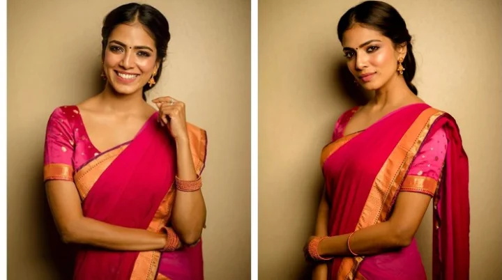 திஸ் இஸ் மை பொங்கல் ட்ரஸ்....ரசிகர்களை சுண்டி இழுத்த 