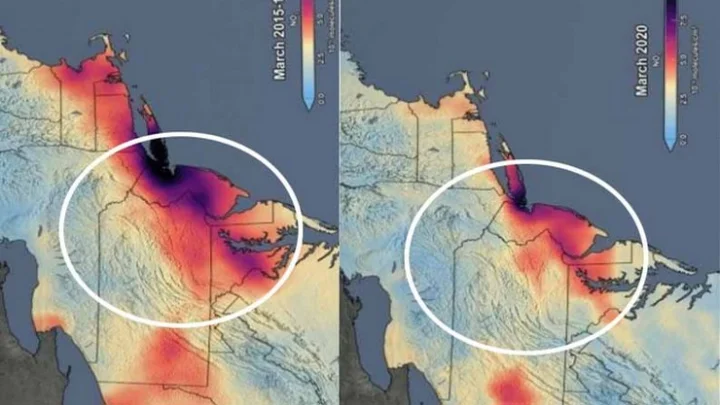 குறைந்த காற்று மாசுபாடு: நாசா வெளியிட்ட புகைப்படம்!