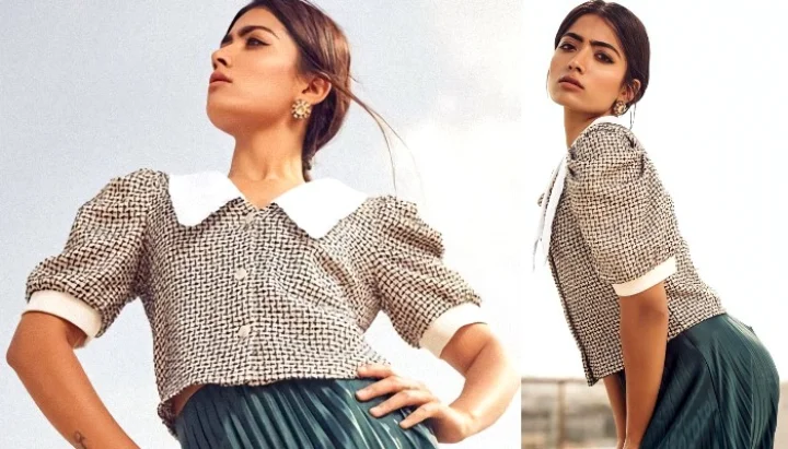 ராஷ்மிகா மந்தனா என்ன பண்ணினாலும் ரசிக்குறாங்களே...  அப்படி என்ன இருக்கு இந்த போஸ்ல..?