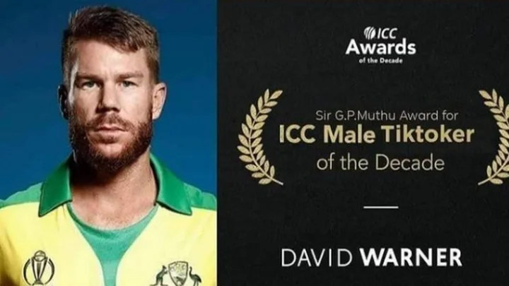 ”செத்த பயலுகளா” புகழ் ஜி.பி.முத்து விருதை பெறும் வார்னர்! – வைரலாகும் சேட்டையான விருது!